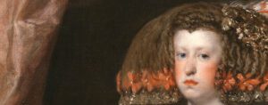 Detalle de 'La reina doña Mariana de Austria', de Velázquez.