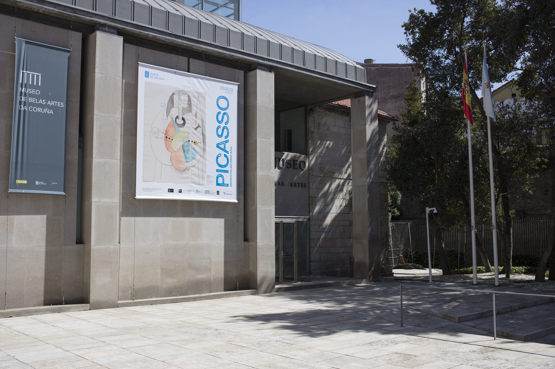 Exposición 'Picasso, blanco en el recuerdo azul. Debuxando o futuro' en el Museo de Belas Artes da Coruña. Foto: Xunta de Galicia.