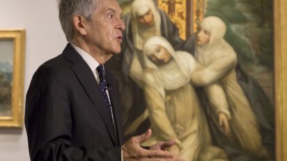 Javier Barón en la presentación de 'Eduardo Rosales (1836-1873) en el Museo del Prado'. Foto: © Luis Domingo.