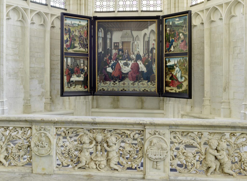 'Tríptico de la última cena'. Dieric Bouts, 1464-1468, M Leuven / Iglesia de San Pedro. Foto: artinflanders.be, Dominique Provost.