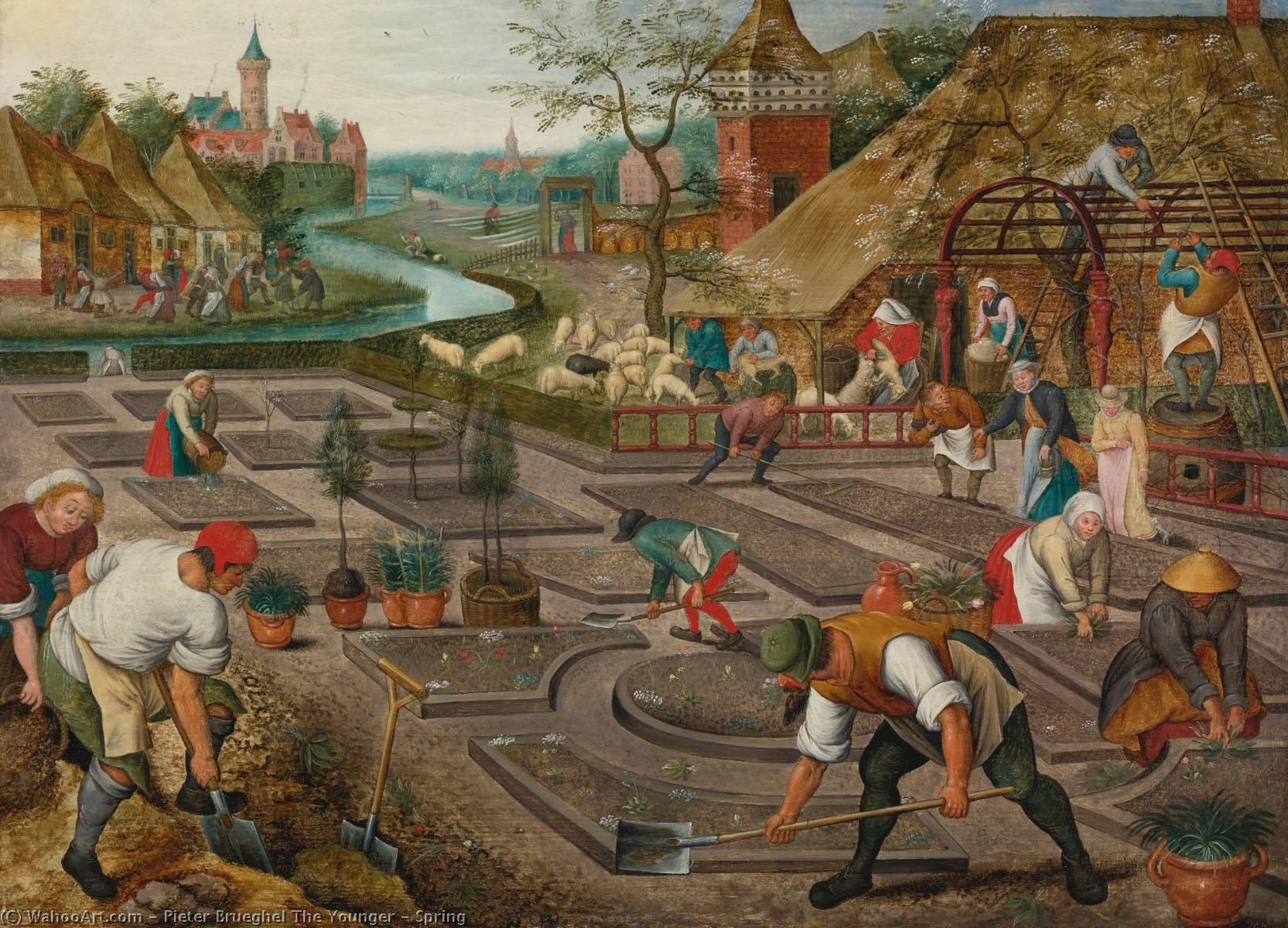 Pieter Brueghel el Joven. 'Primavera' (1633). Museo de Bellas Artes de Montreal.