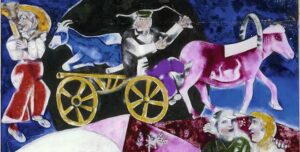 'Le Marchand de bestiaux' [El vendedor de ganado], c. 1922-1923. © Marc Chagall / VEGAP, Madrid, 2023. © Centre Pompidou, MNAM-CCI, Dist. RMN-Grand Palais / Philippe Migeat.