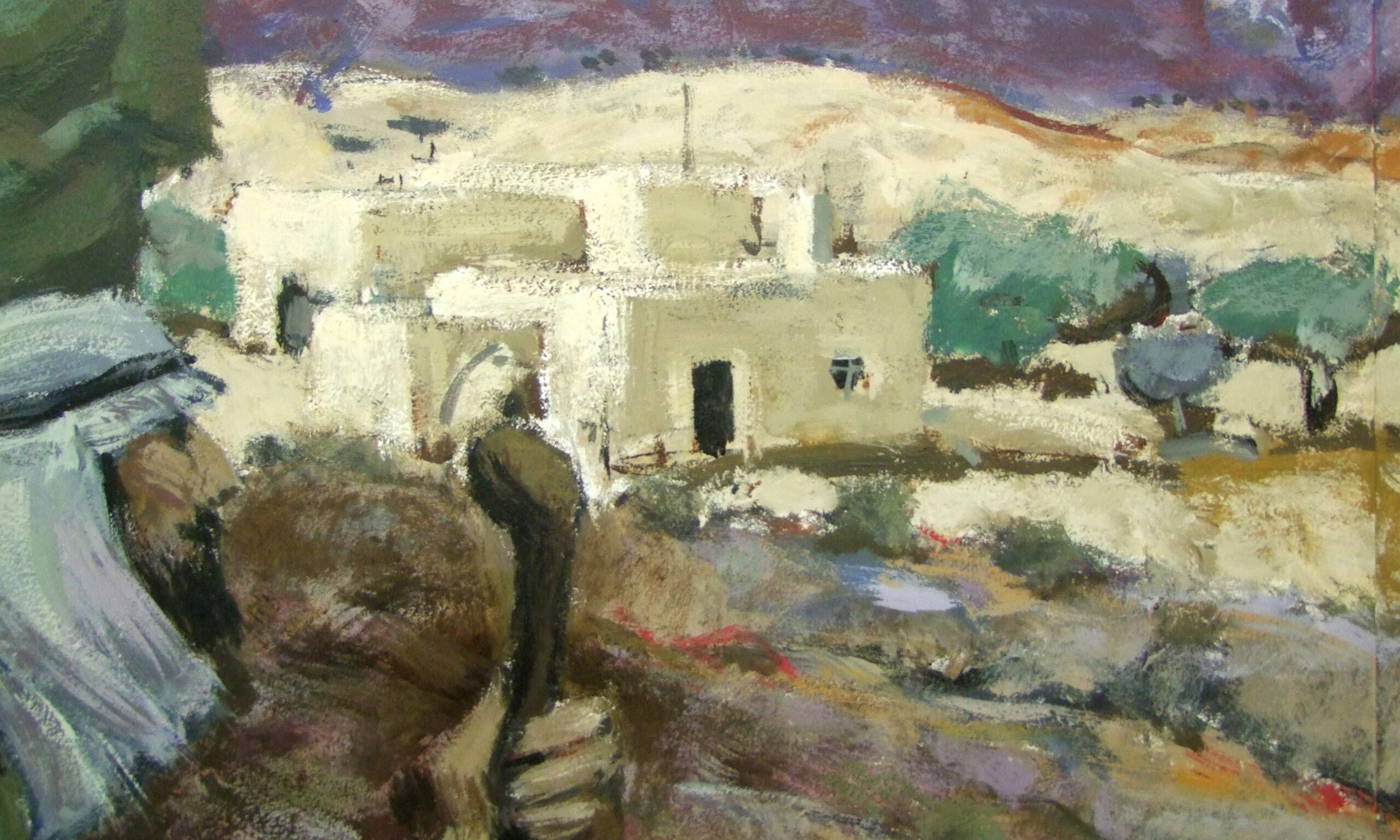 Fragmento de la obra 'Bautismo de Jesús' de Pedro Soler Valero. Iglesia Parroquial de Turre (Almería).