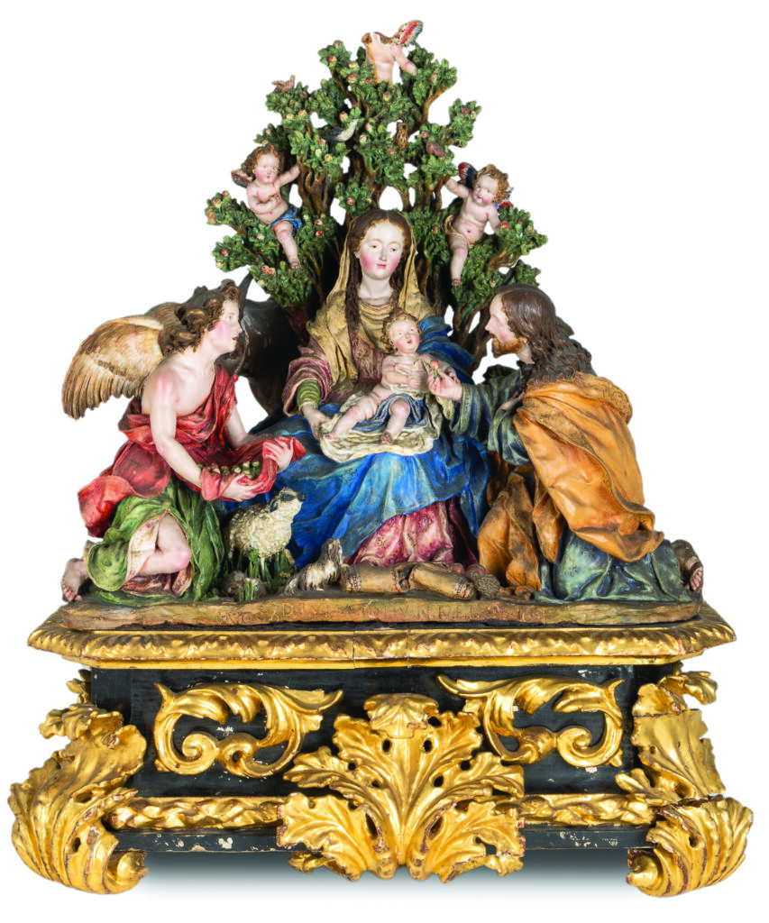 "Descanso en la huida a Egipto", Luisa Roldán. 1691. Museo Nacional del Prado.