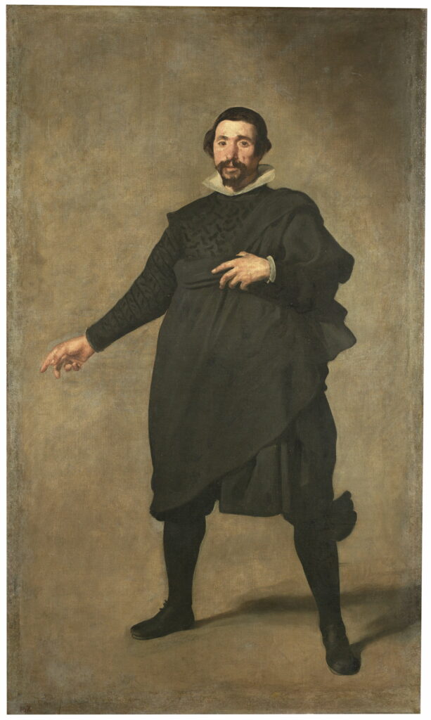 "Pablo de Valladolid" (antes de la restauración). Diego Velázquez. Óleo sobre lienzo. Hacia 1635. Madrid, Museo Nacional del Prado.