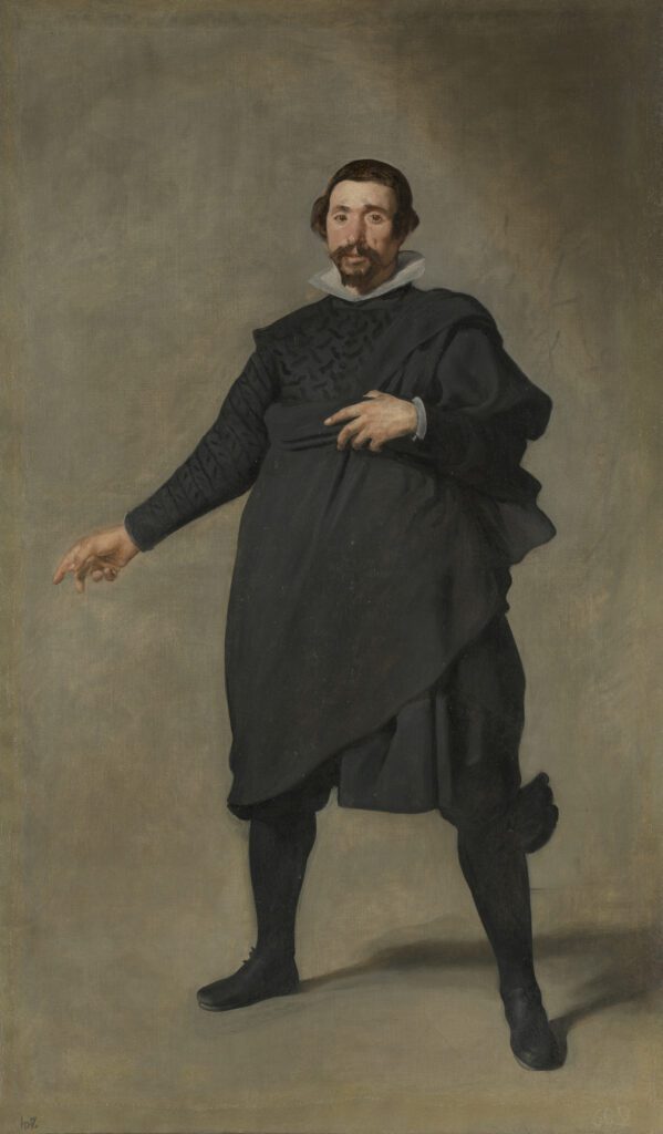 "Pablo de Valladolid" (después de la restauración). Diego Velázquez. Óleo sobre lienzo. Hacia 1635. Madrid, Museo Nacional del Prado.