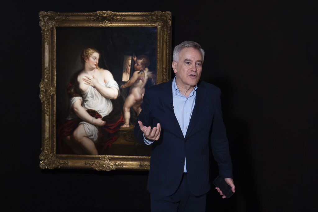 Guillermo Solana en la presentación de la restauración de “Venus y Cupido”, de Rubens.