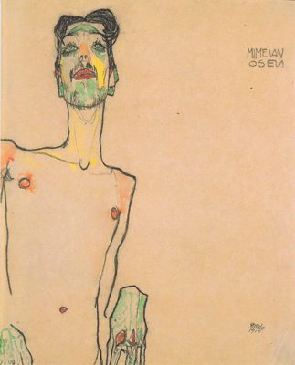 E. Schiele: "Retrato de Erwin Osen". Museo Universal Joanneum: Neue Galerie. Graz. Autria. 1910.