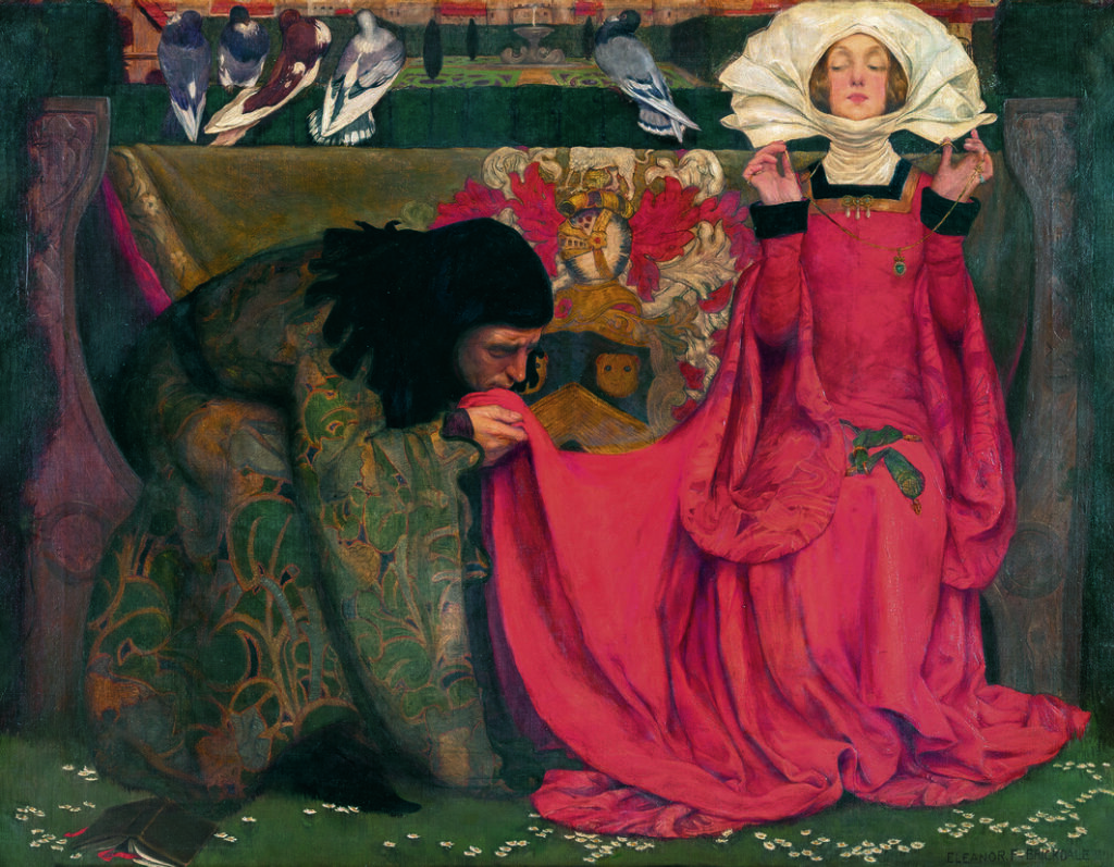 Eleanor Fortescue-Brickdale. El pálido semblante del amor verdadero, 1899. Musée d'Orsay, París. Donación del fondo Meyer Louis-Dreyfus para el desarrollo de las colecciones de artistas extranjeros a través de la Société des Amis des Musées d’Orsay et de l’Orangerie, 2022. RF MO P 2023 10. © Musée d’Orsay, Dist. GrandPalaisRmn / Sophie Crépy.