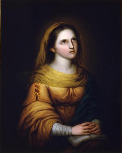 R. Weiss: Virgen de la Contemplación. Real Academia de Bellas Artes de San Fernando, Madrid, 1840.