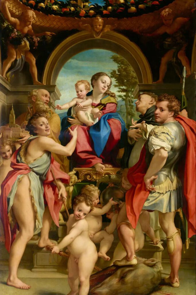 "Virgen de San Jorge" de Correggio, hacia 1530. Gemäldegalerie de Dresde.