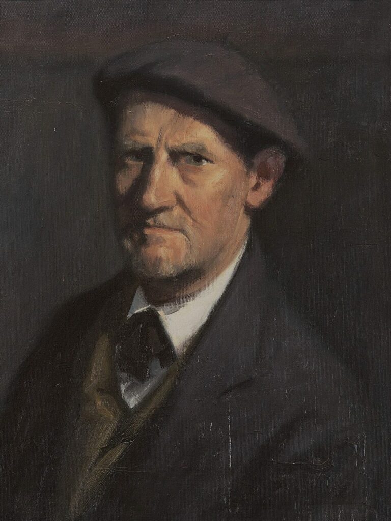 Alberto Manaut. "Autorretrato", 1959. Óleo sobre lienzo. 59X49 cm. Fundación Manaut.